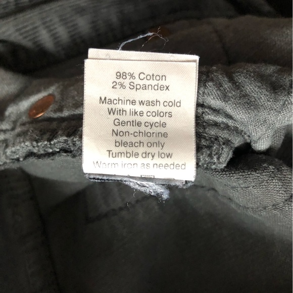 J. Crew Matchstick Corduroy Pants in Dark Grey Size 27 - Picture 10 of 11